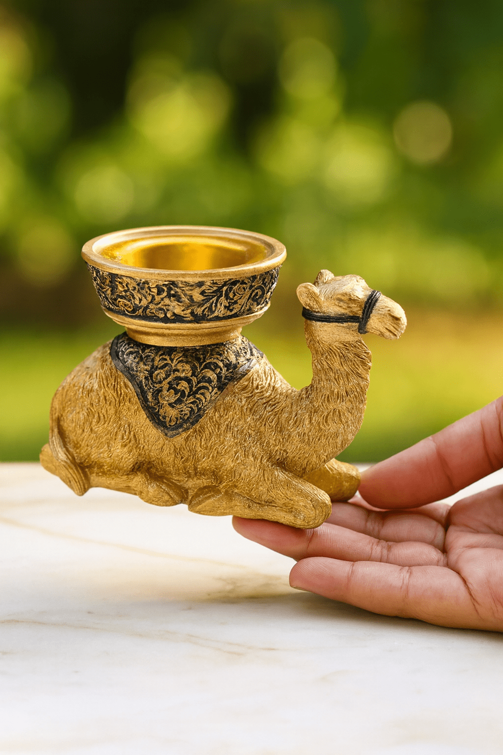 Camel-Shaped Decorative Holder