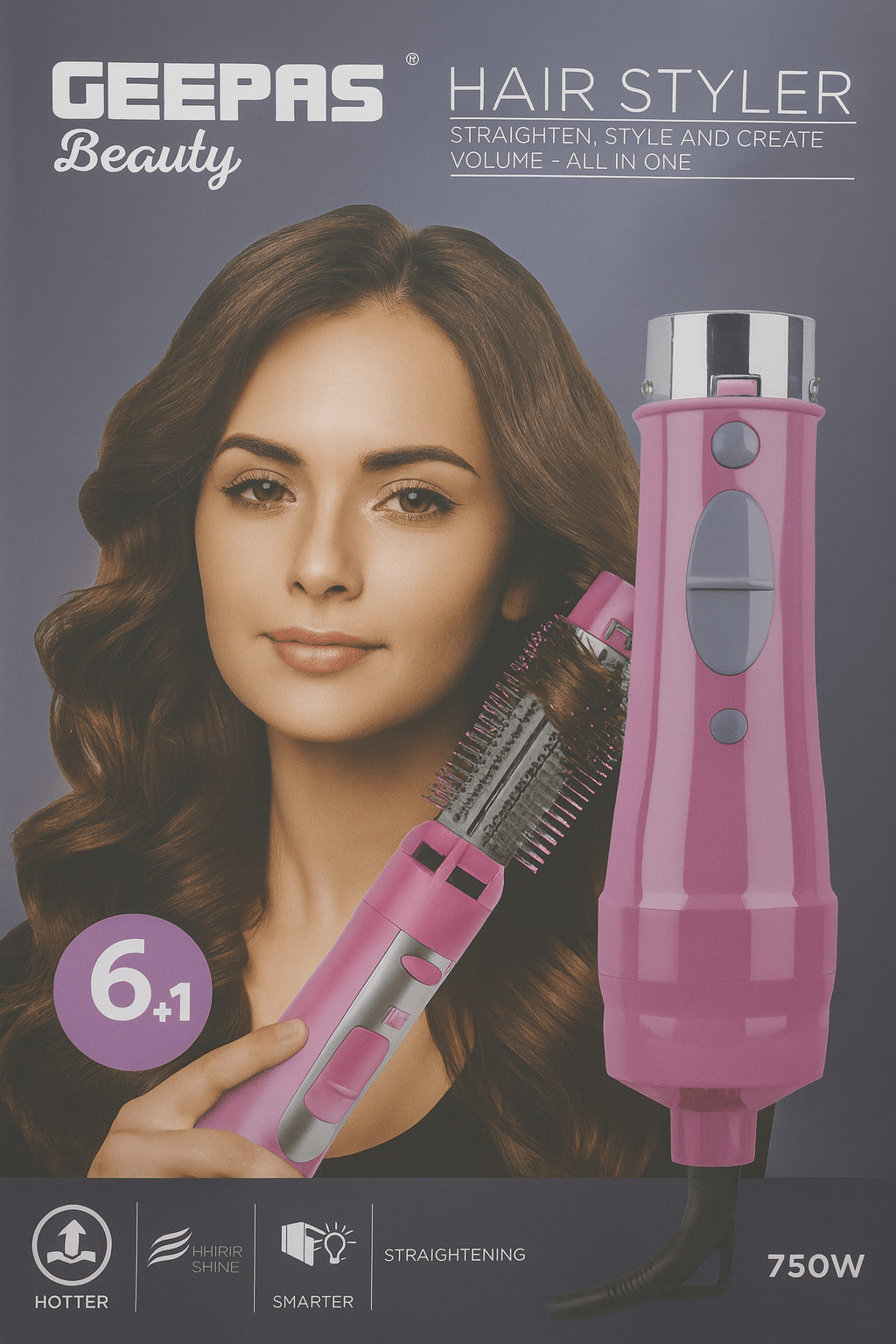 Geepas - 6-in-1 Hair Styler ©