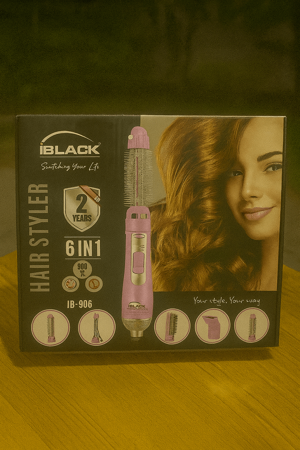 iBlack - 6-in-1 Hair Styler