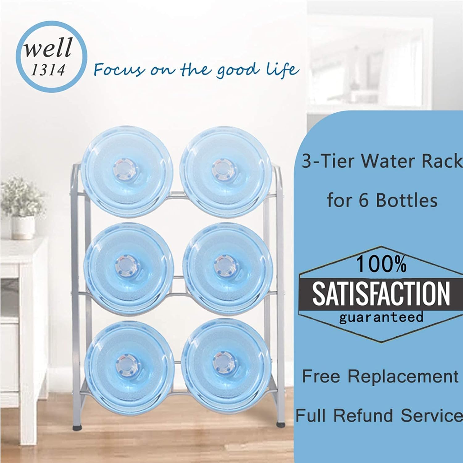 Metal Water Bottle Rack