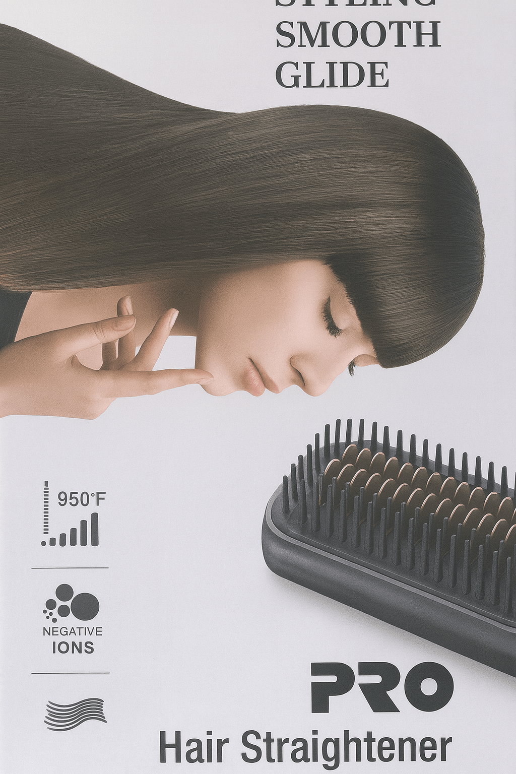 Pro Master - Hair Straightener Brush